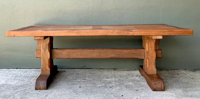 Vintage Rustic Wood Dining Table — additional photo 5