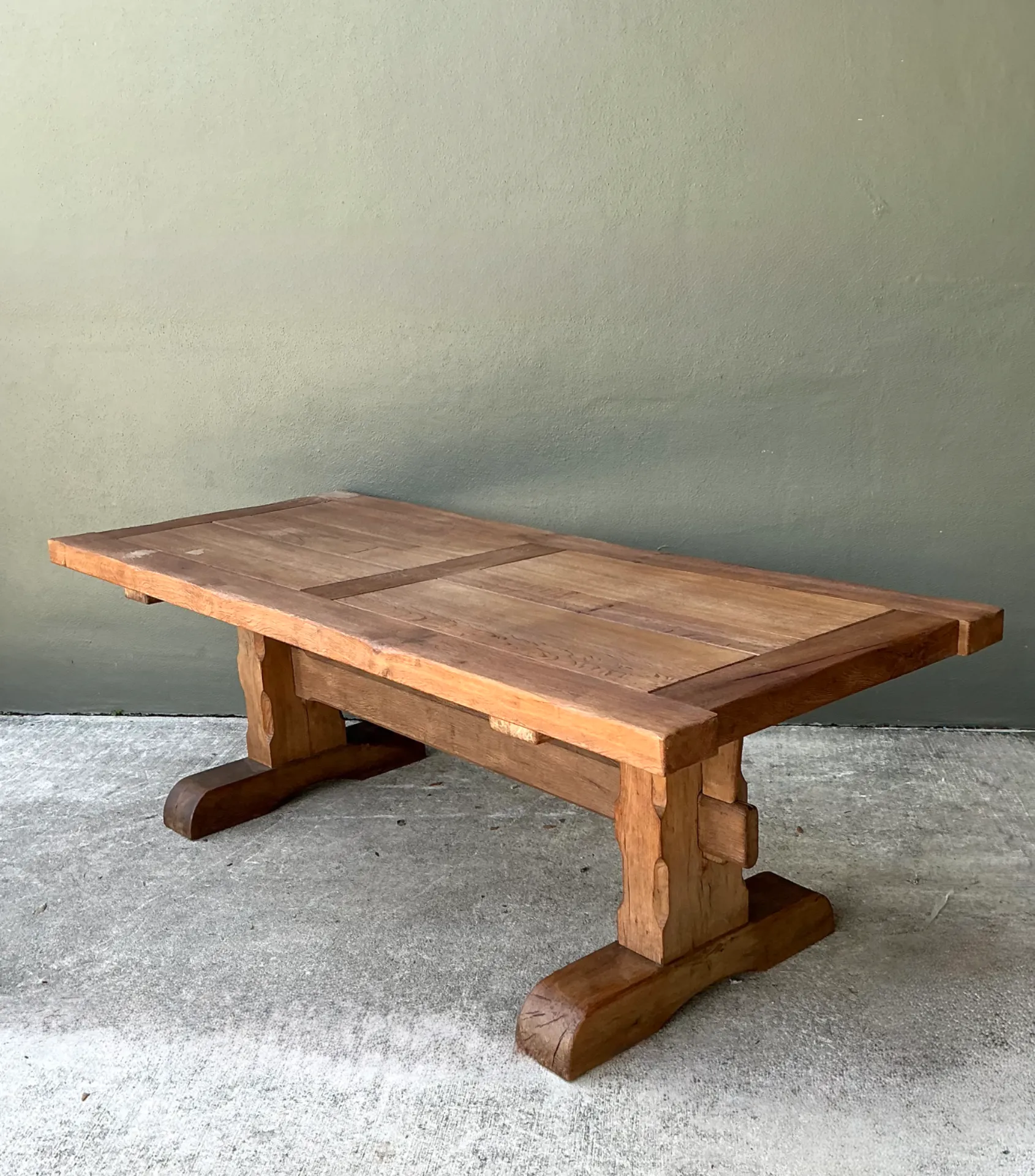 Vintage Rustic Wood Dining Table — additional photo 1