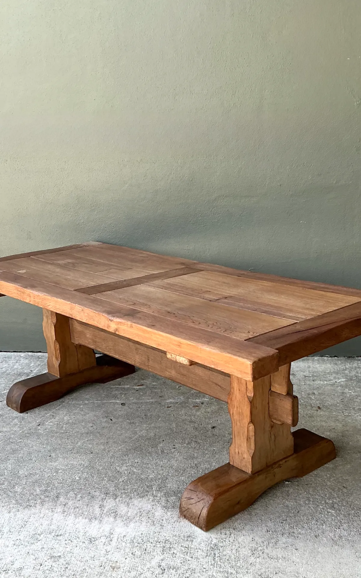 Vintage Rustic Wood Dining Table — additional photo 1