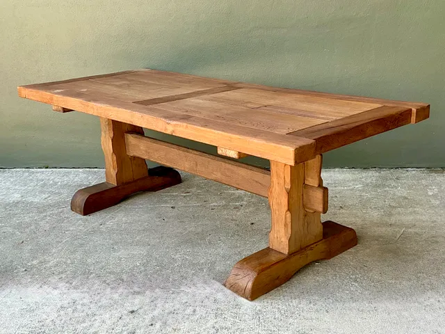 Vintage Rustic Wood Dining Table — additional photo 8