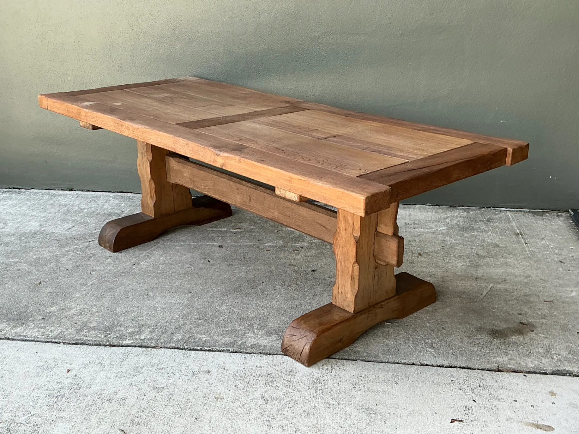 Vintage Rustic Wood Dining Table — additional photo 2