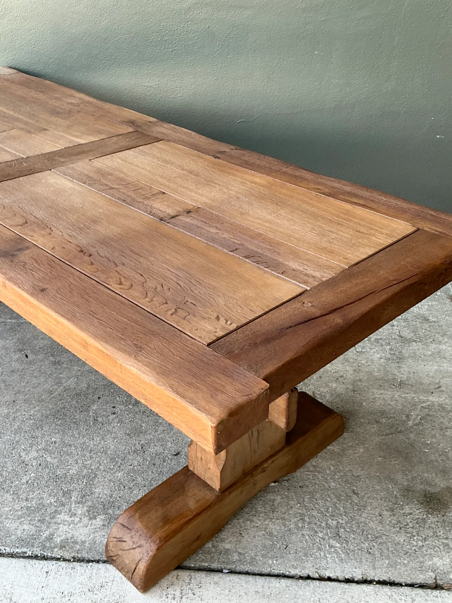 Vintage Rustic Wood Dining Table — additional photo 6