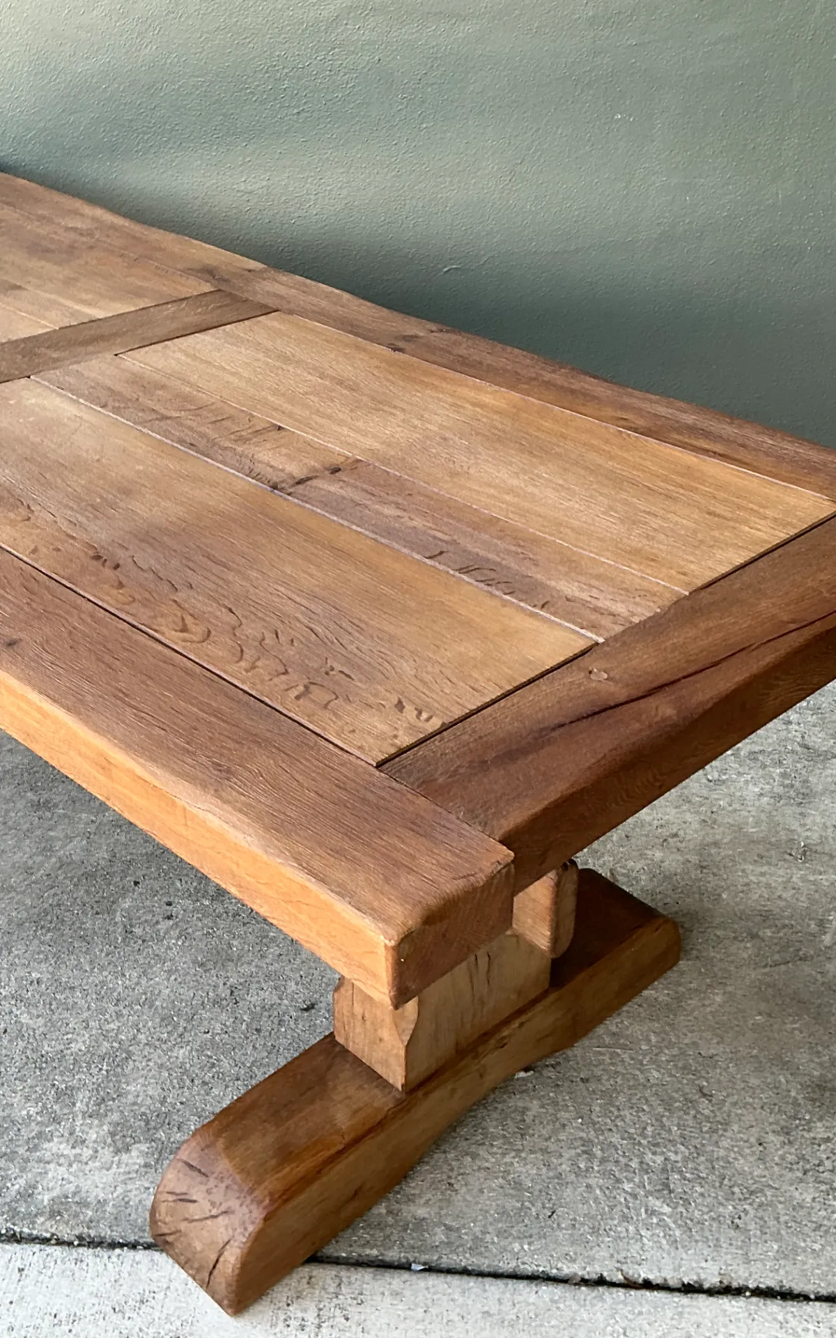 Vintage Rustic Wood Dining Table — additional photo 6
