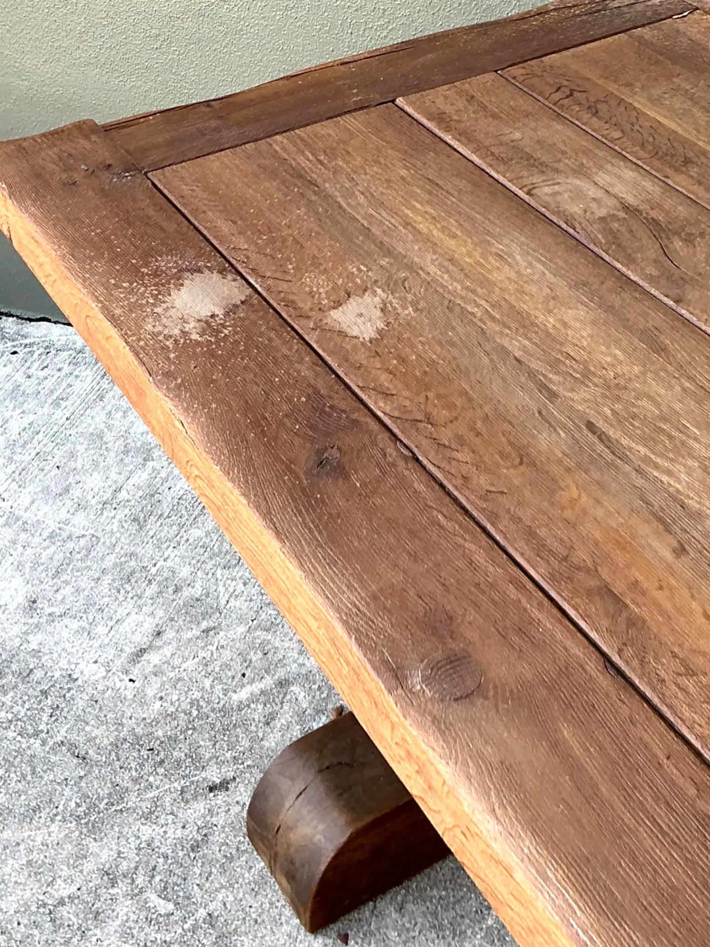 Vintage Rustic Wood Dining Table — additional photo 3