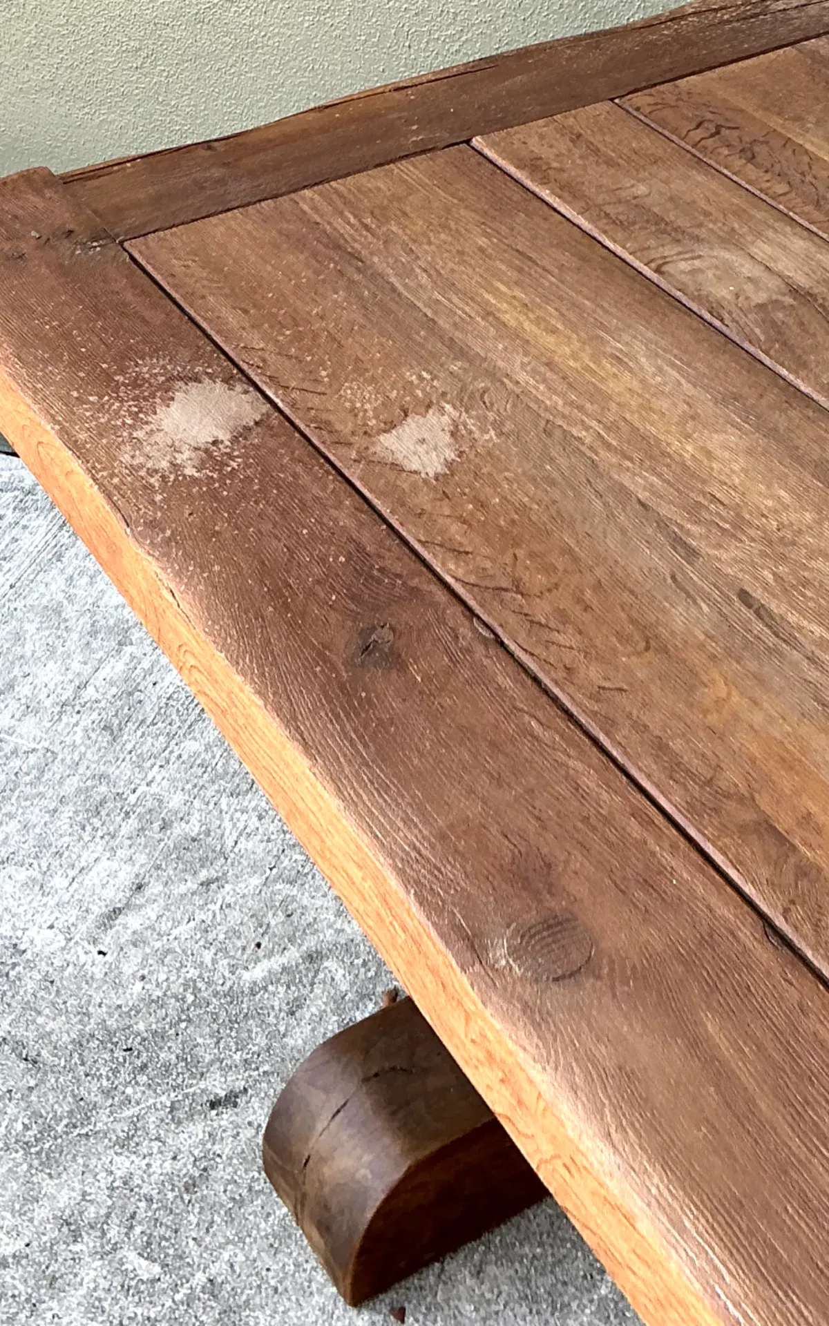Vintage Rustic Wood Dining Table — additional photo 3