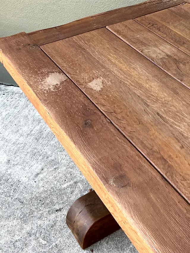 Vintage Rustic Wood Dining Table — additional photo 3