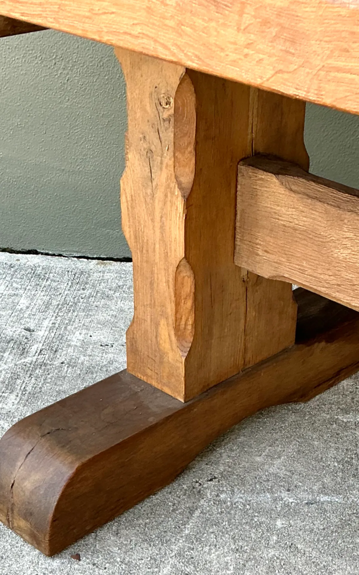Vintage Rustic Wood Dining Table — additional photo 4