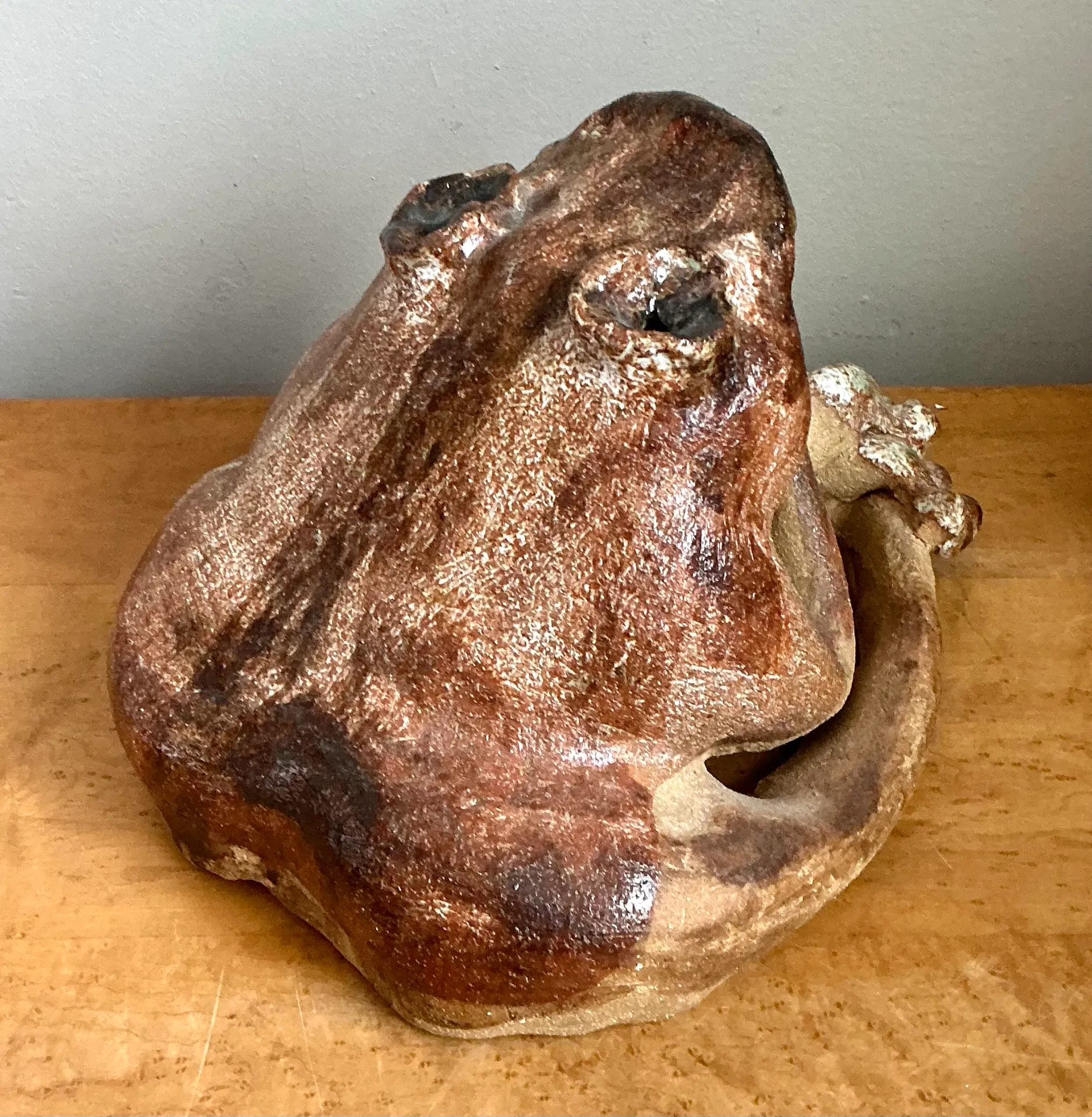 Vintage Ceramic Frog Sculpture — additional photo 4