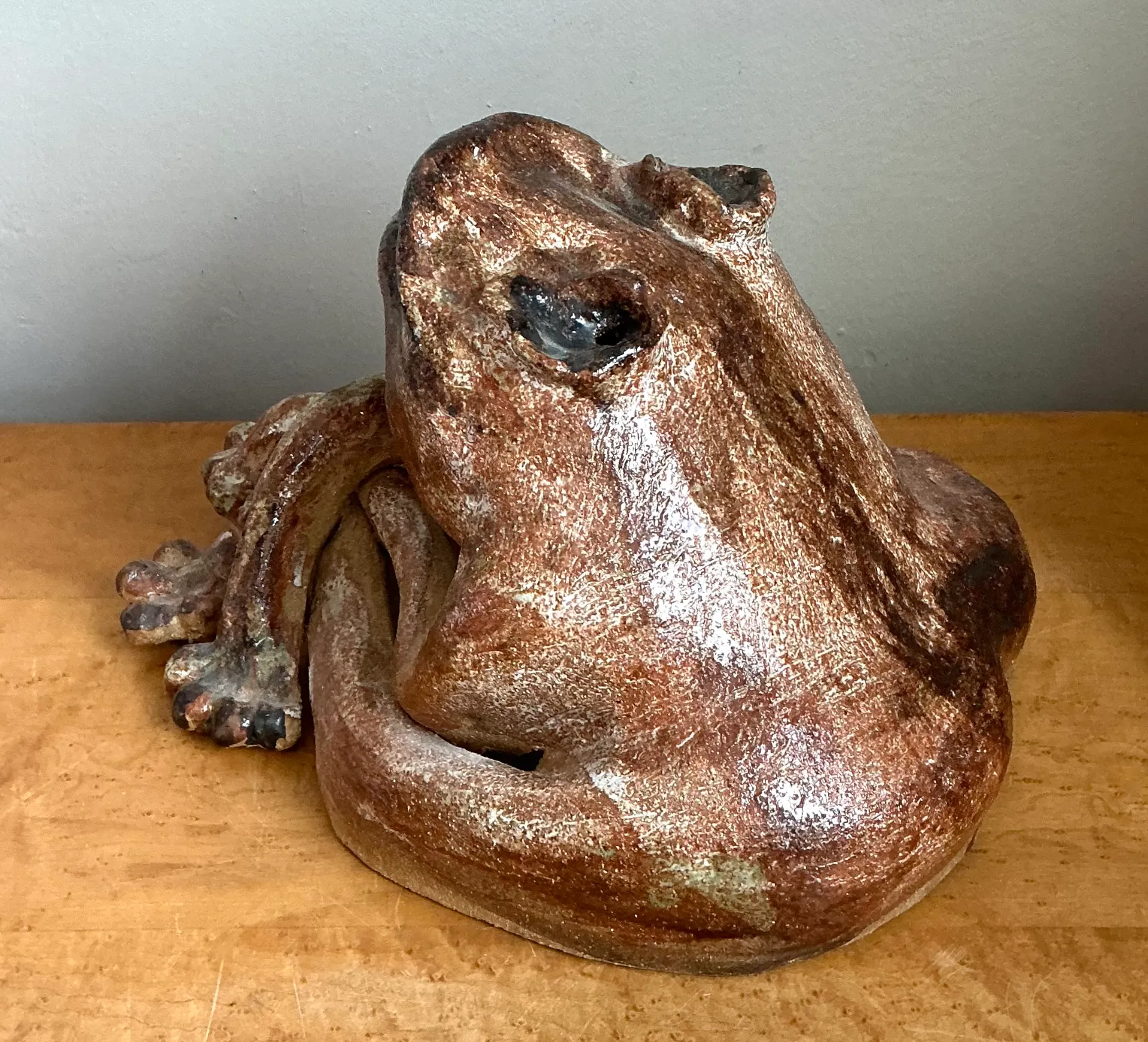 Vintage Ceramic Frog Sculpture — additional photo 7