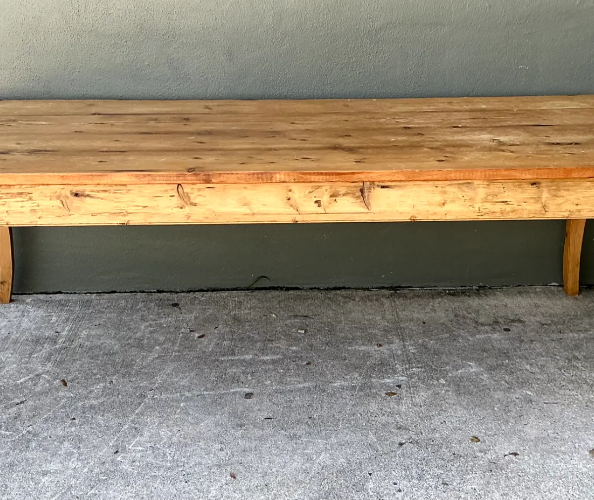 Vintage Rustic Pine Plank Farm Table — additional photo 8