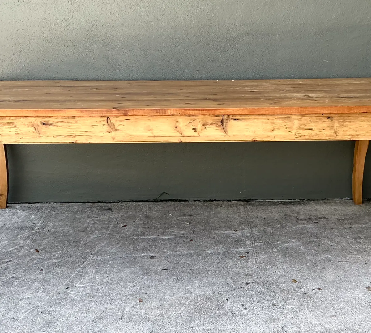 Vintage Rustic Pine Plank Farm Table — additional photo 5