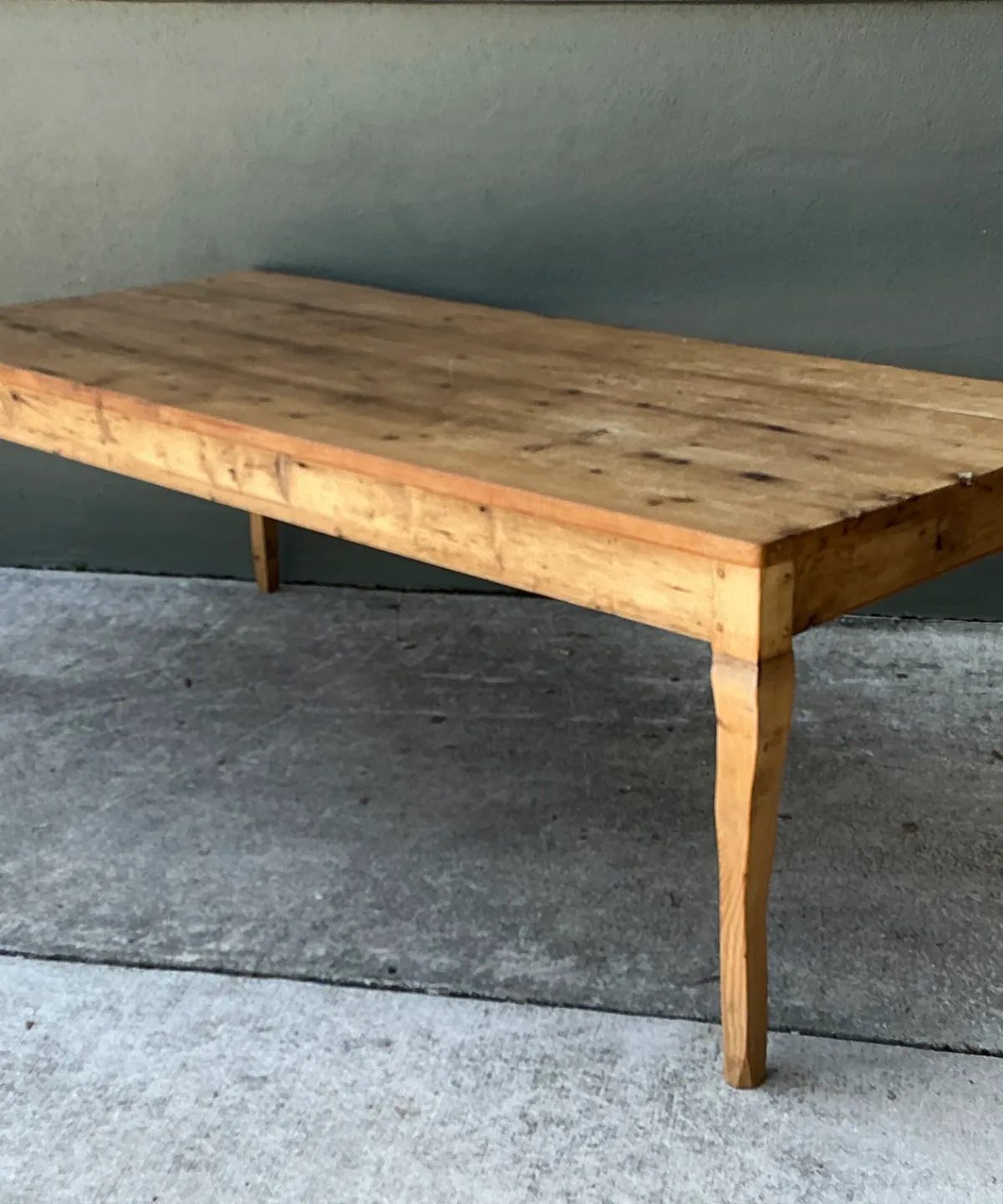 Vintage Rustic Pine Plank Farm Table — additional photo 3