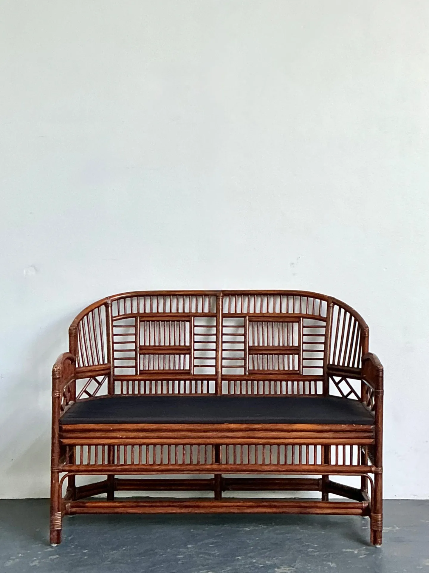Vintage Brighton Pavillon Rattan Settee — additional photo 6