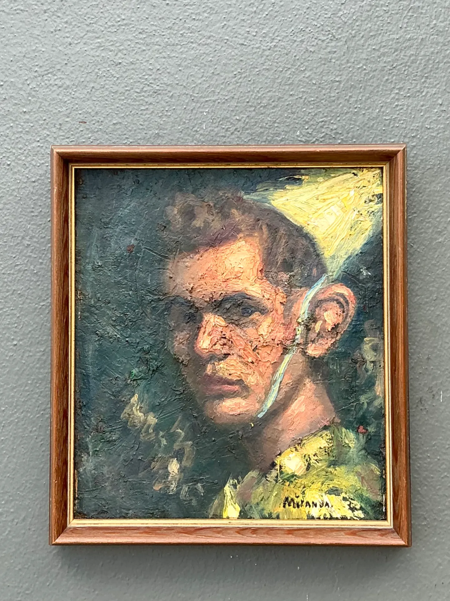 Vintage Figurative Oil Painting on Canvas — additional photo 8
