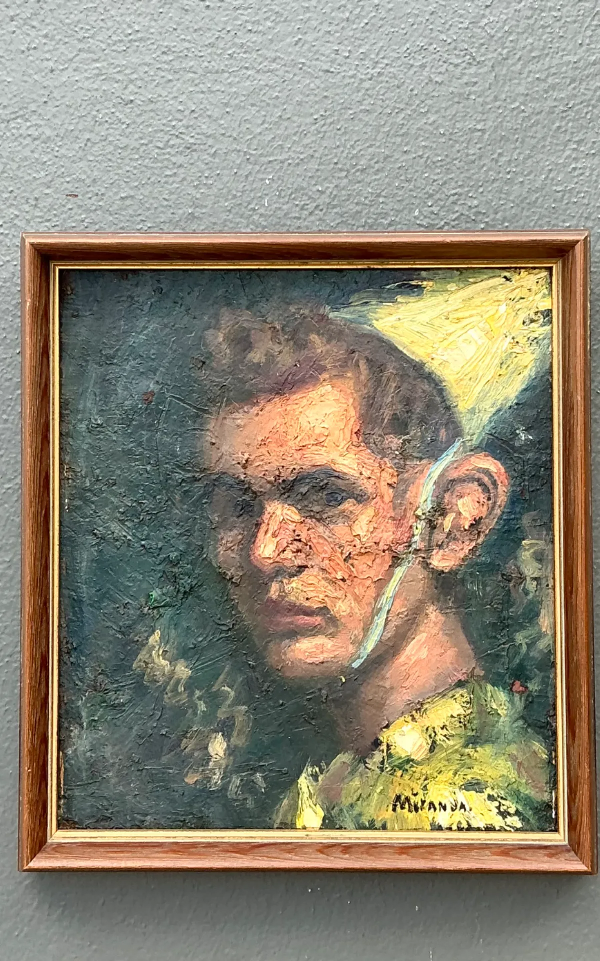 Vintage Figurative Oil Painting on Canvas — additional photo 8
