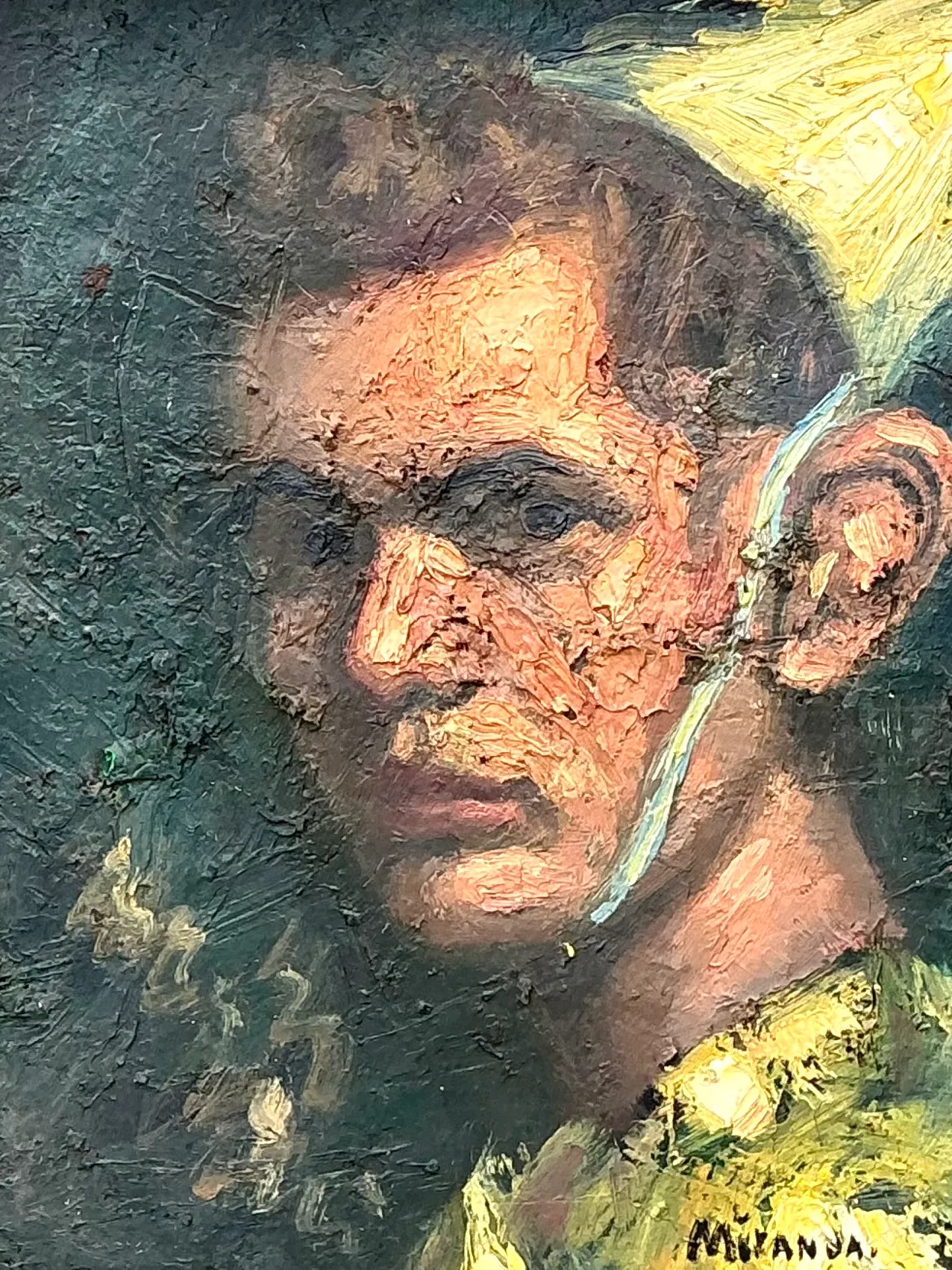 Vintage Figurative Oil Painting on Canvas — additional photo 6