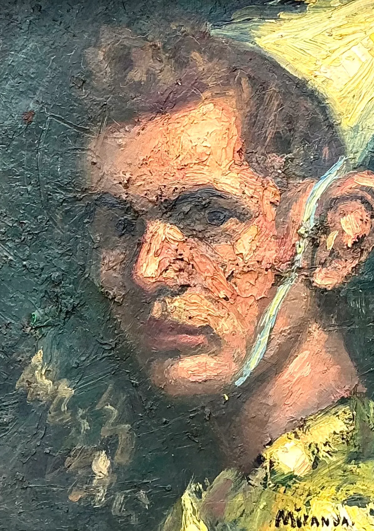Vintage Figurative Oil Painting on Canvas — additional photo 6