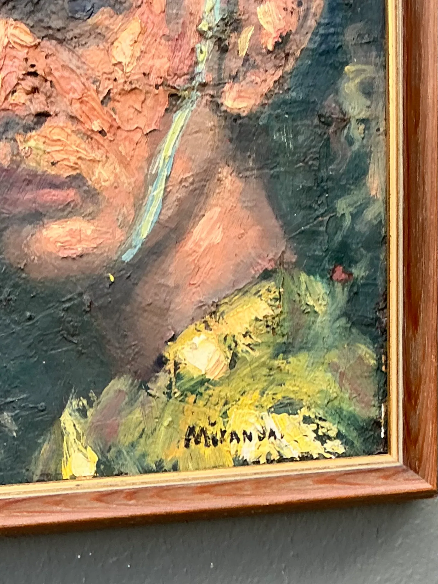 Vintage Figurative Oil Painting on Canvas — additional photo 4