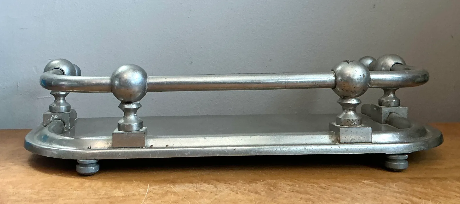 Vintage Metal Ball Finial Tray — additional photo 6