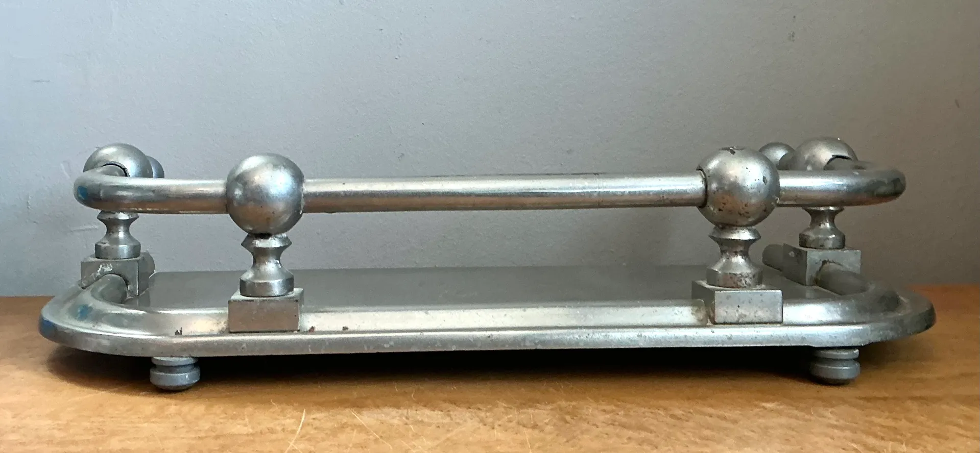 Vintage Metal Ball Finial Tray — additional photo 8