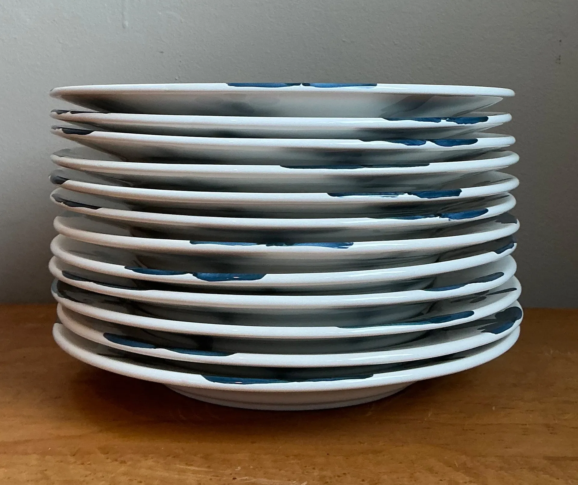 Vintage Penny Morrison Hand Painted Dinner Plates Z- Set Of 12 — additional photo 6