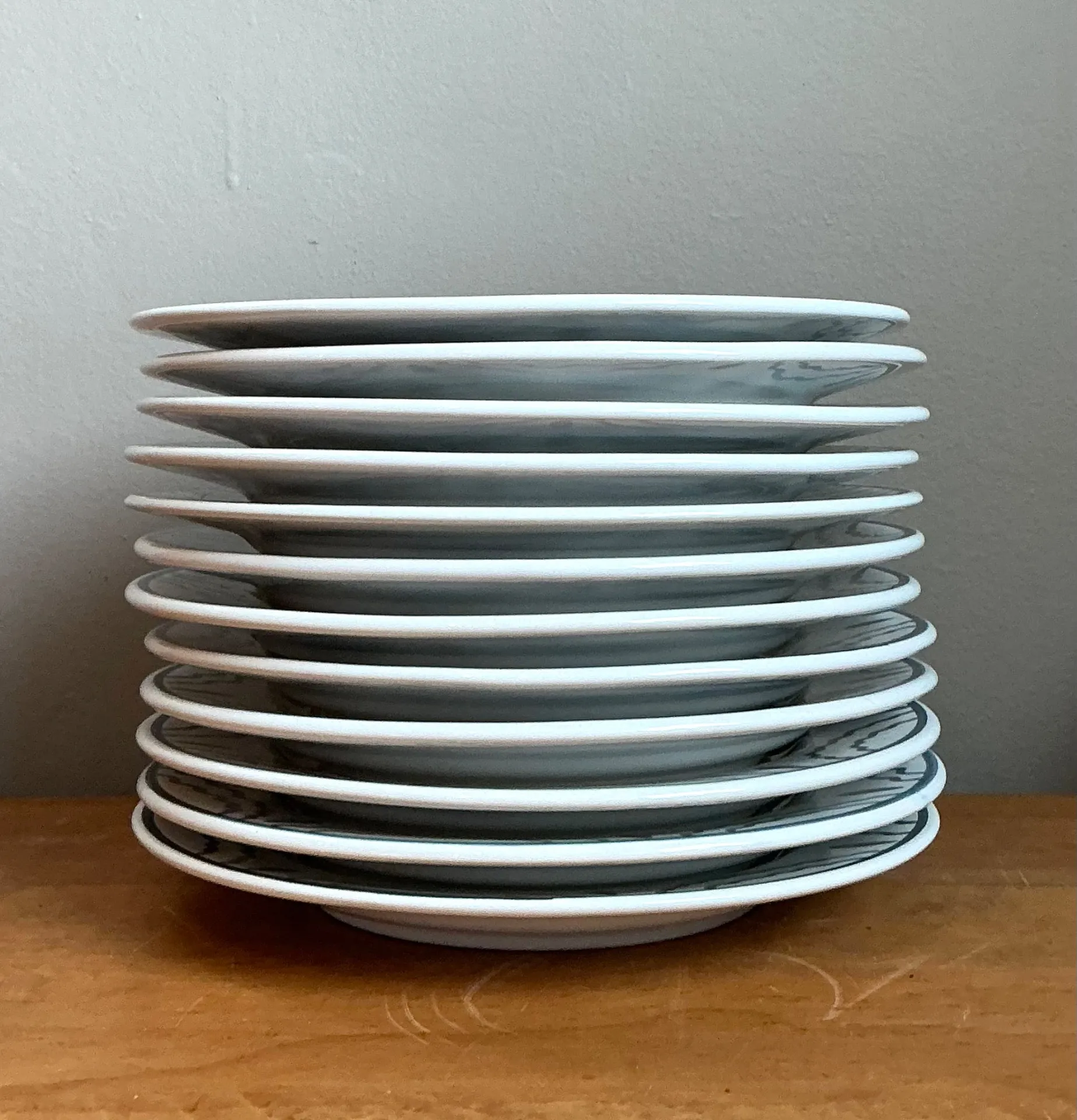 Vintage Penny Morrison Hand Painted Salad Plates - Set Of 12 — additional photo 2