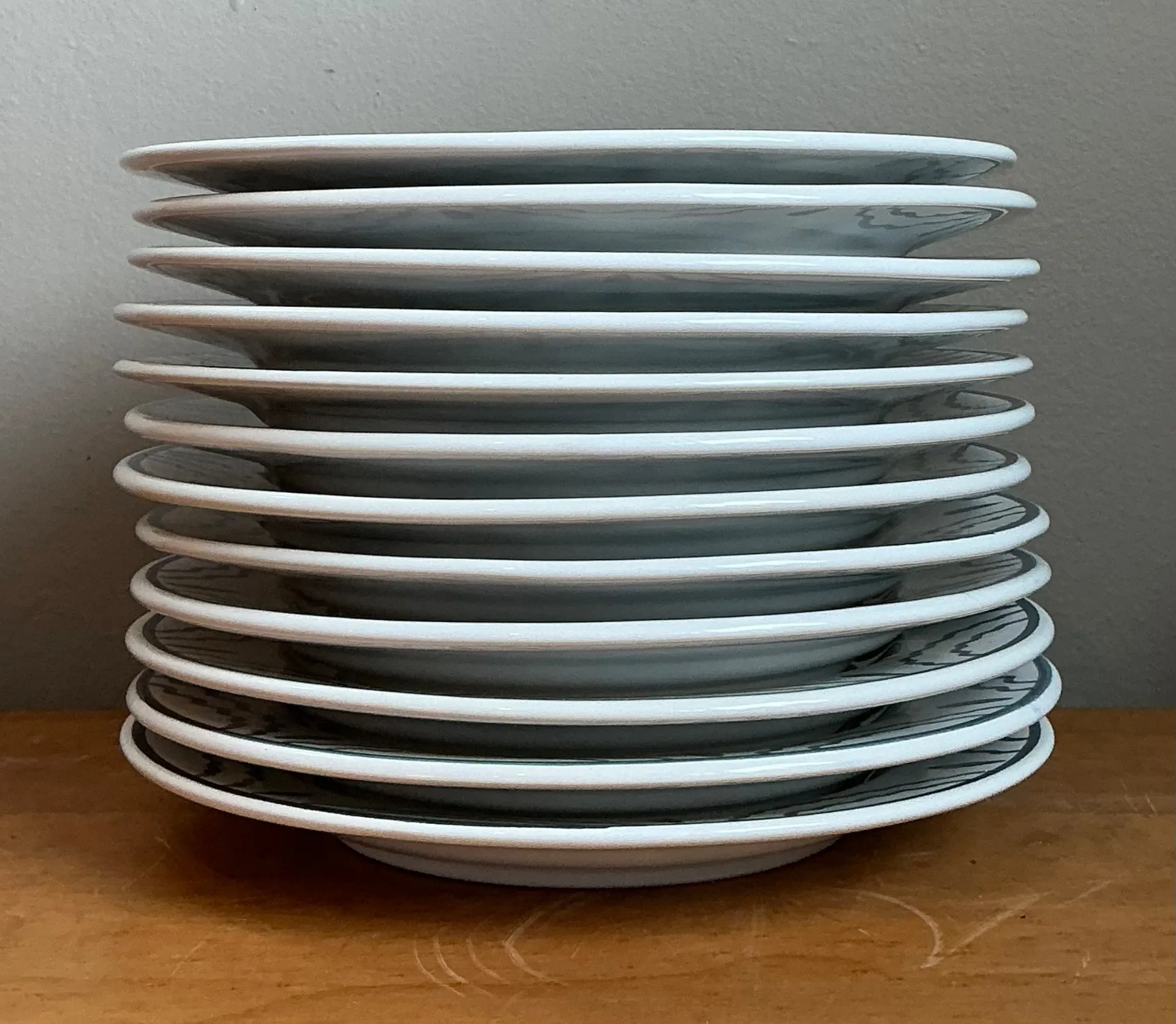 Vintage Penny Morrison Hand Painted Salad Plates - Set Of 12 — additional photo 3