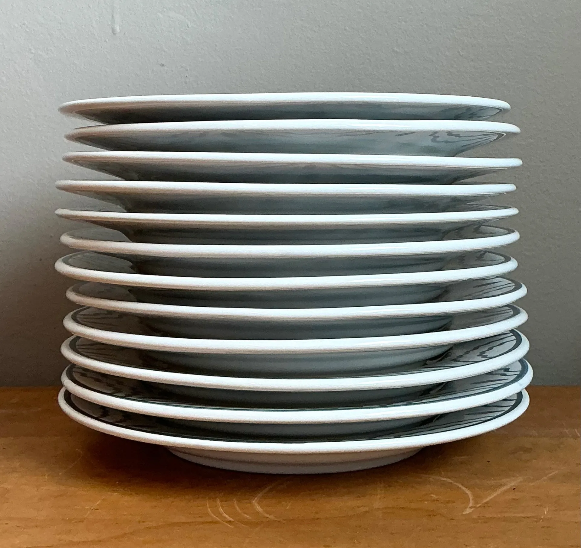 Vintage Penny Morrison Hand Painted Salad Plates - Set Of 12 — additional photo 8