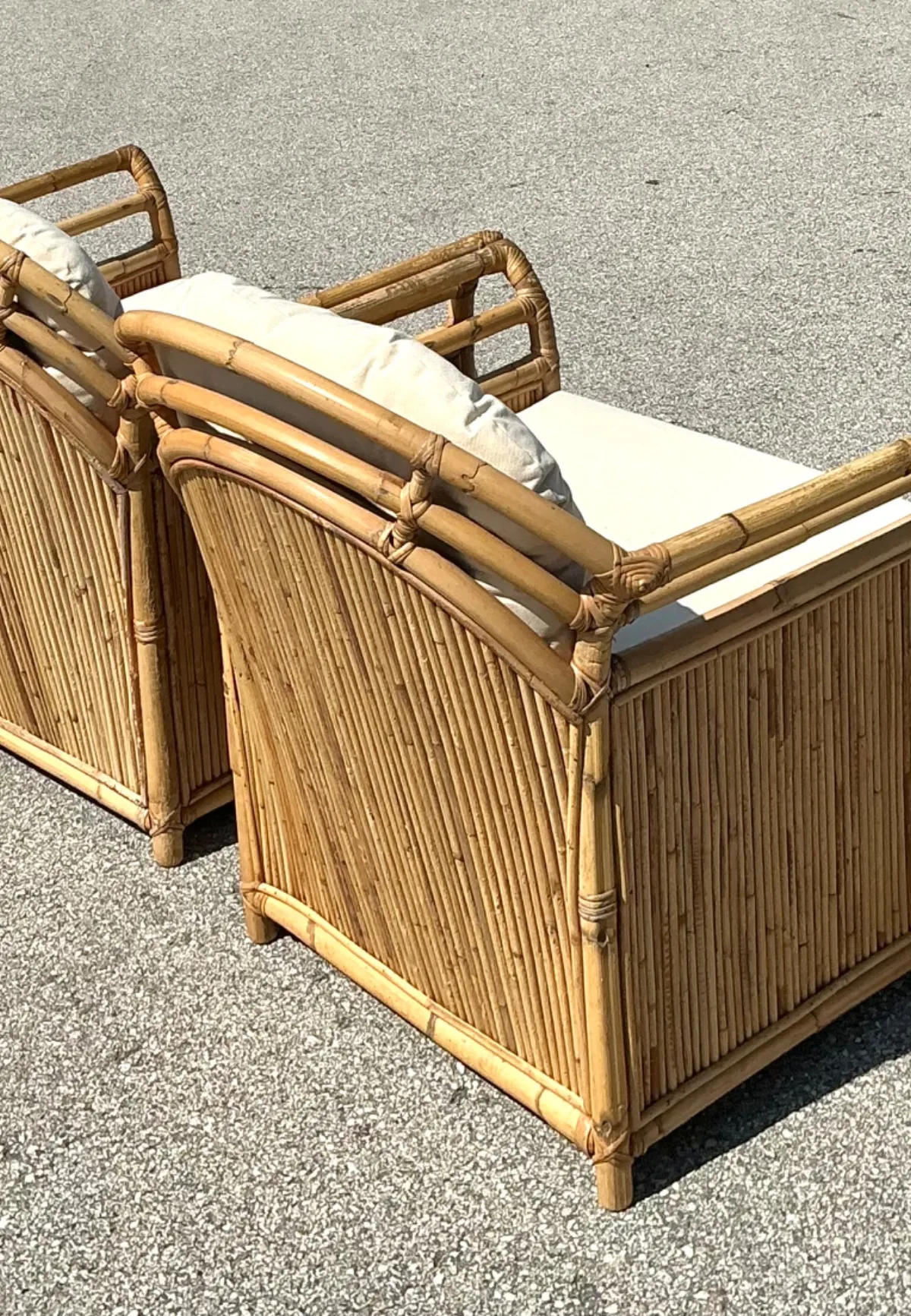 Vintage Henry Olko for Willow and Reed Rattan Lounge Chairs - A Pair — additional photo 5
