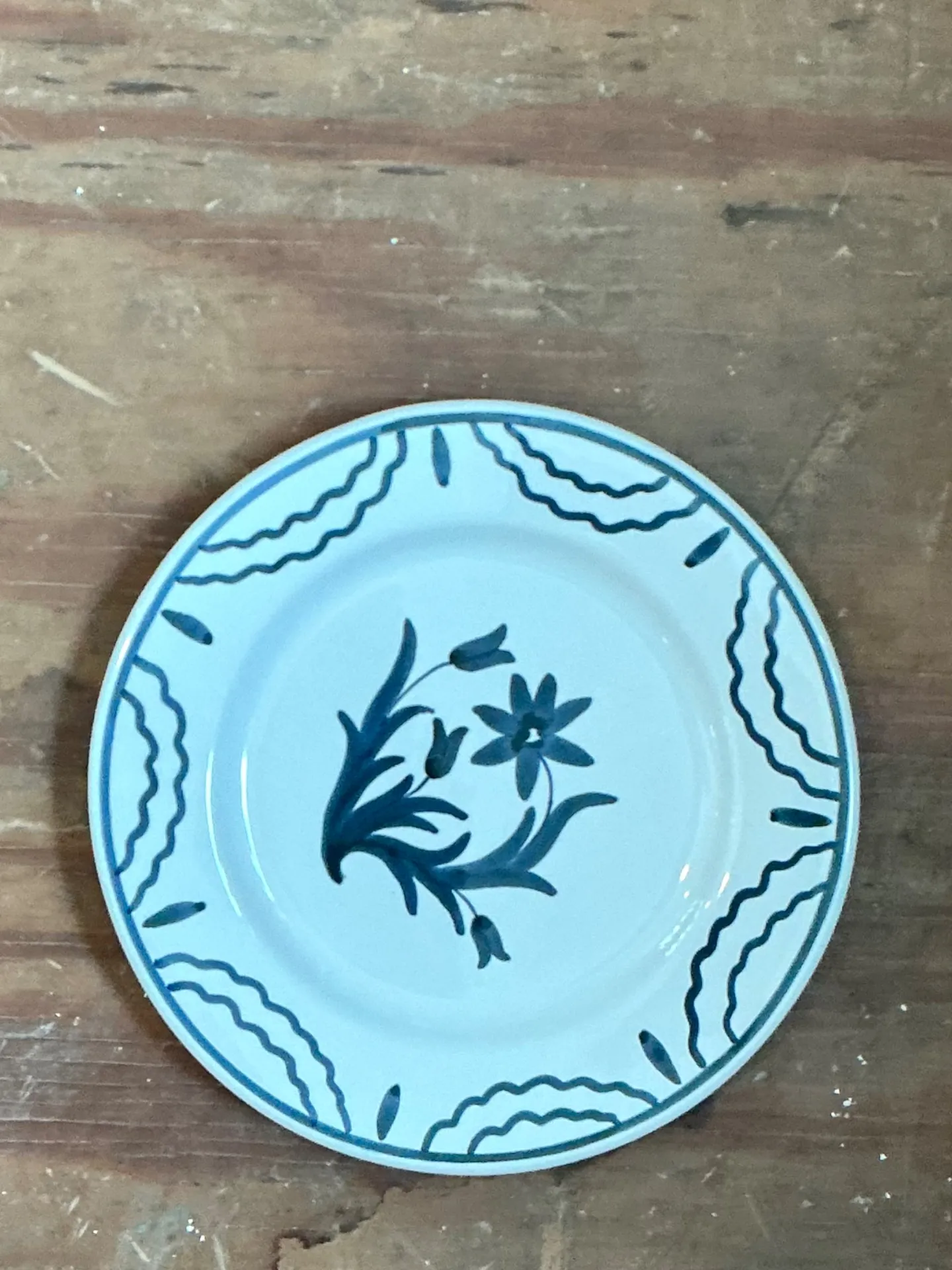 Vintage Penny Morrison Hand Painted Salad Plates - Set Of 12 — additional photo 5