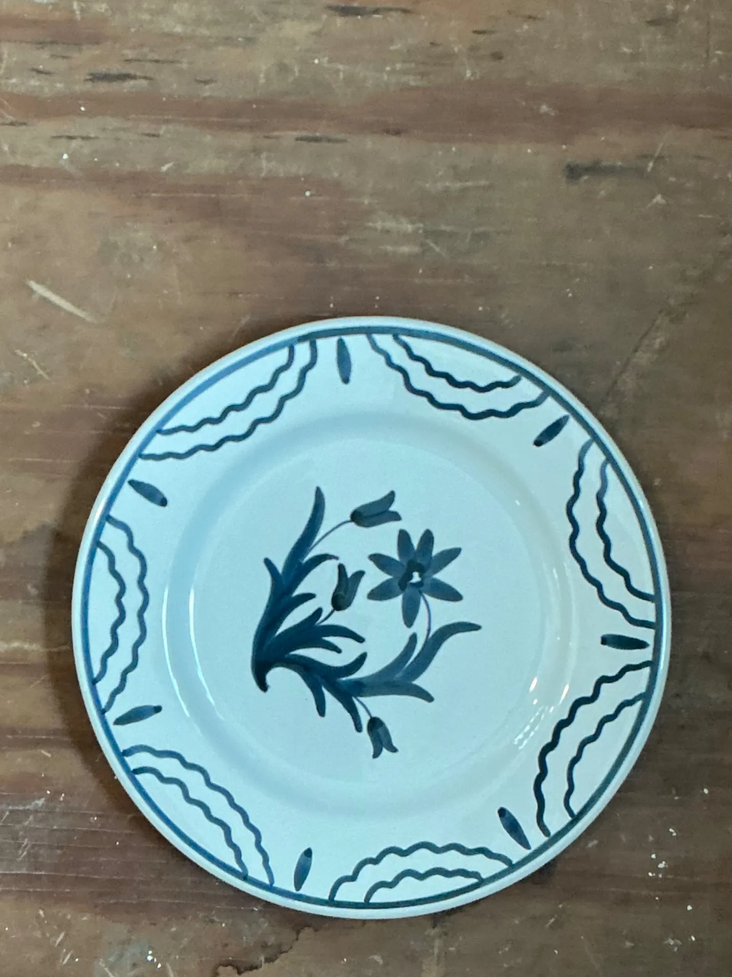 Vintage Penny Morrison Hand Painted Salad Plates - Set Of 12 — additional photo 4