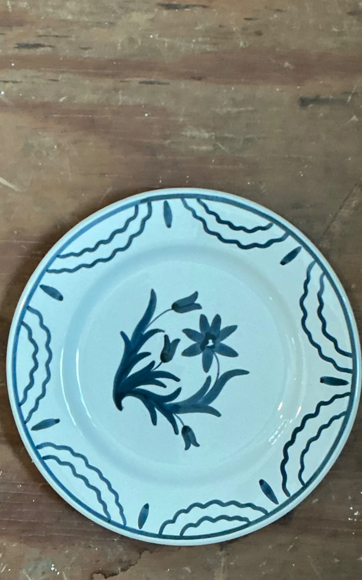 Vintage Penny Morrison Hand Painted Salad Plates - Set Of 12 — additional photo 4