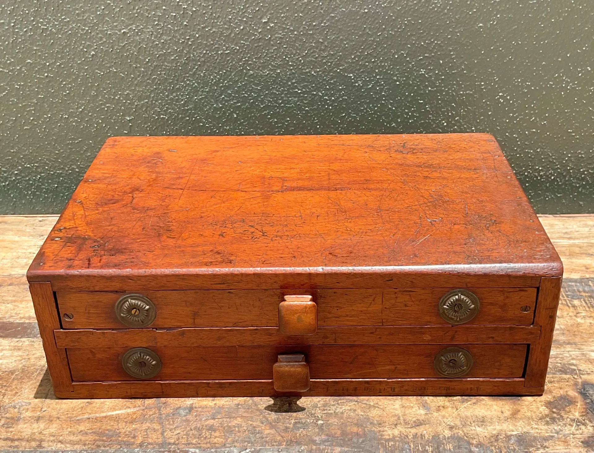 Vintage Wooden Storage Box with Drawers — additional photo 5