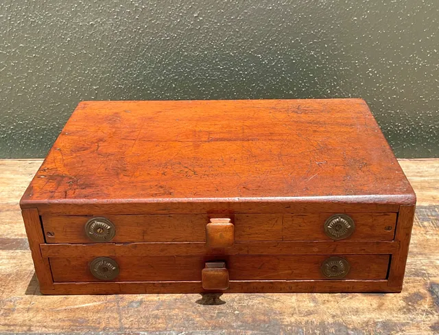 Vintage Wooden Storage Box with Drawers — additional photo 5
