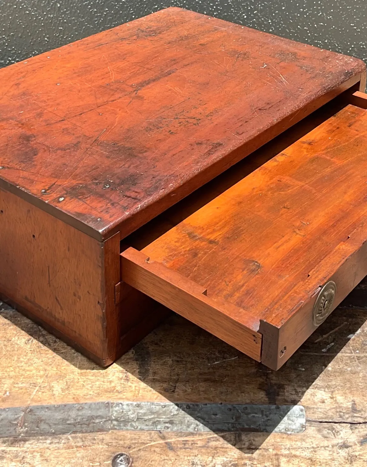 Vintage Wooden Storage Box with Drawers — additional photo 2