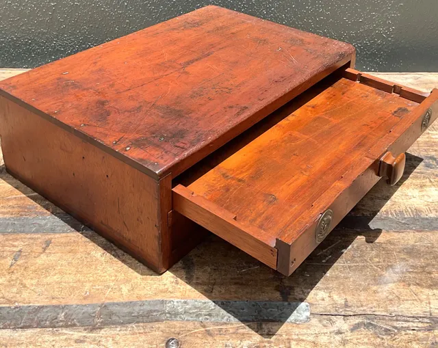 Vintage Wooden Storage Box with Drawers — additional photo 2