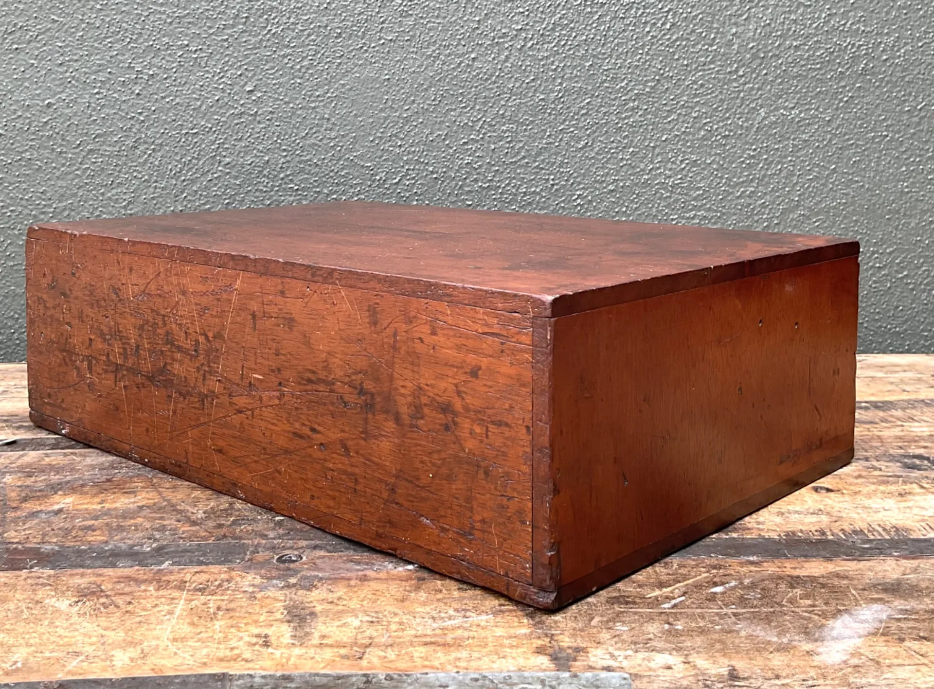Vintage Wooden Storage Box with Drawers — additional photo 3