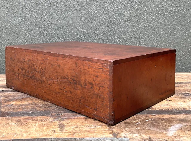 Vintage Wooden Storage Box with Drawers — additional photo 3