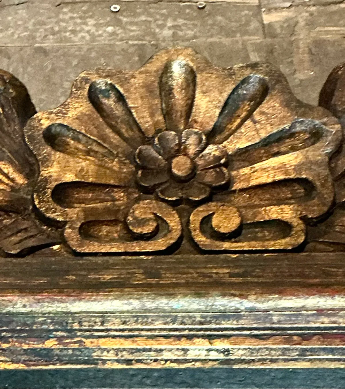 Vintage Spanish Carved Wood Gilt Frame — additional photo 6
