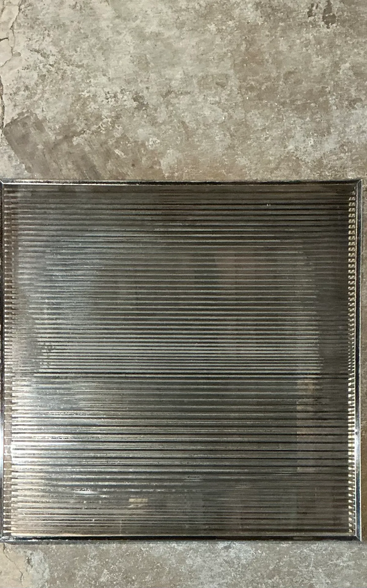 Vintage Geometric Metal and Mirrored Glass — additional photo 1