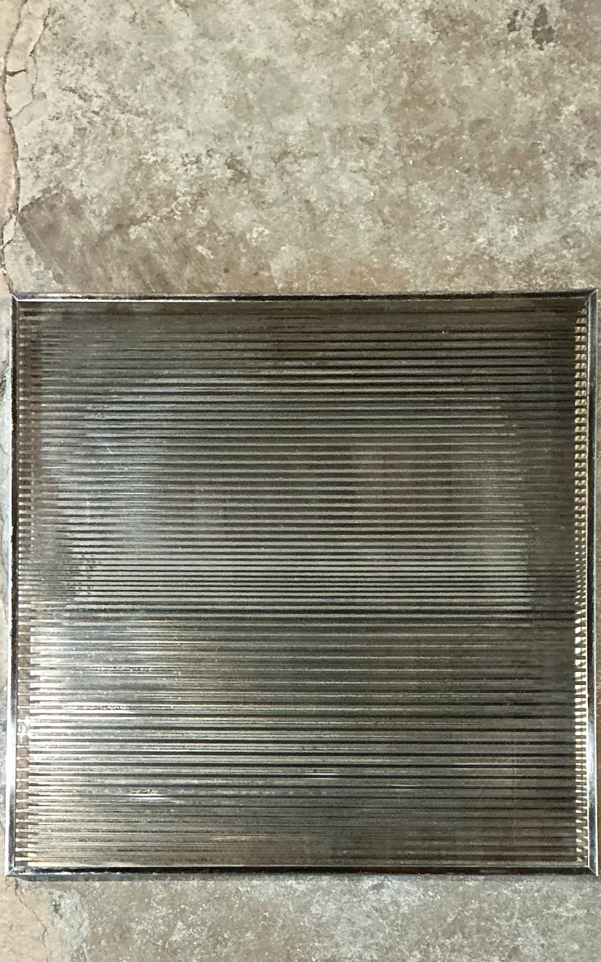 Vintage Geometric Metal and Mirrored Glass — additional photo 7