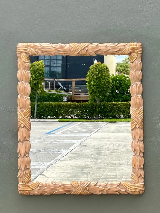 Vintage Italian Carved Wood Mirror — additional photo 6