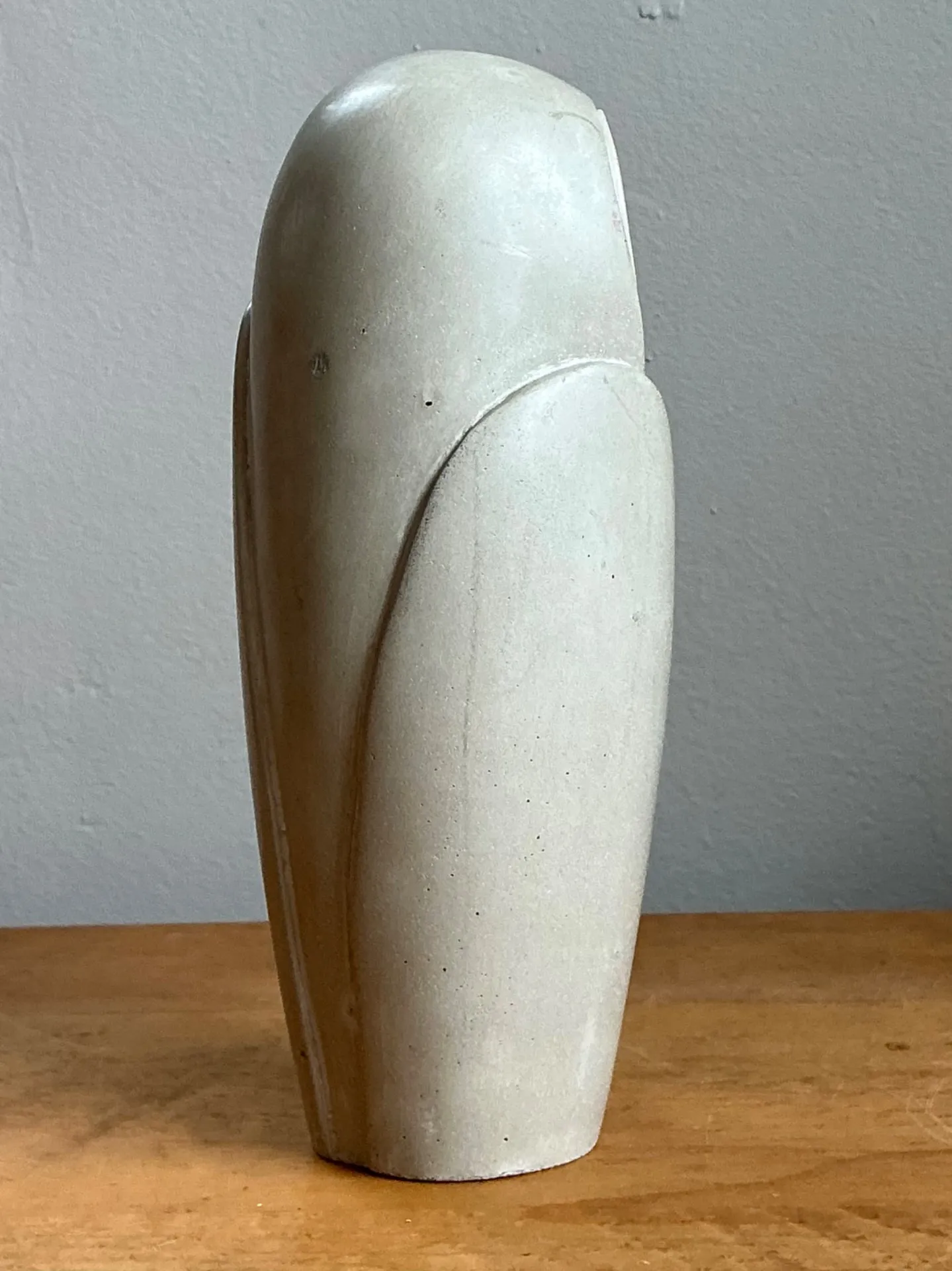 Vintage Carved Stone Owl Sculpture — additional photo 5