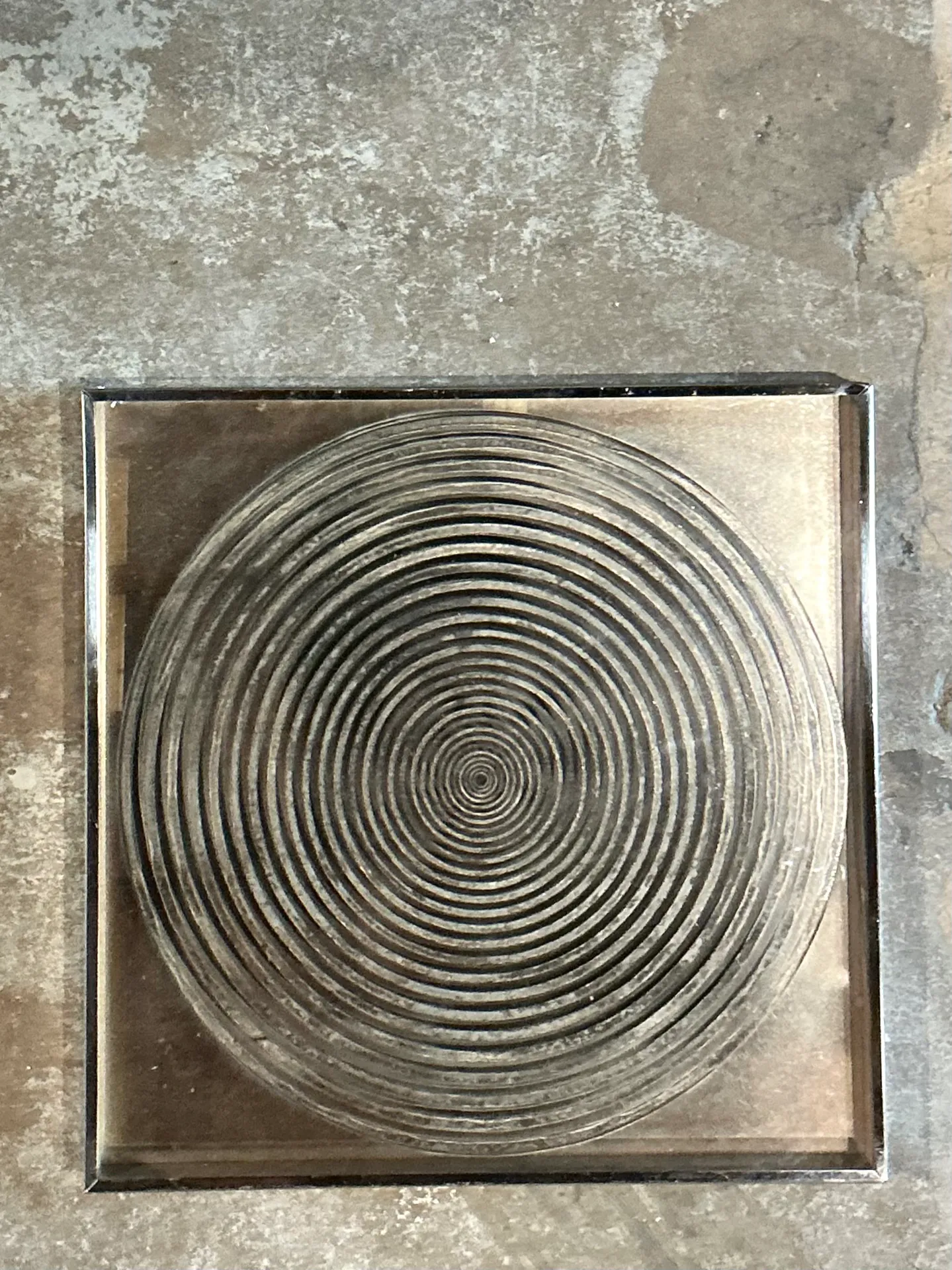 Vintage Geometric Metal and Mirror — additional photo 1