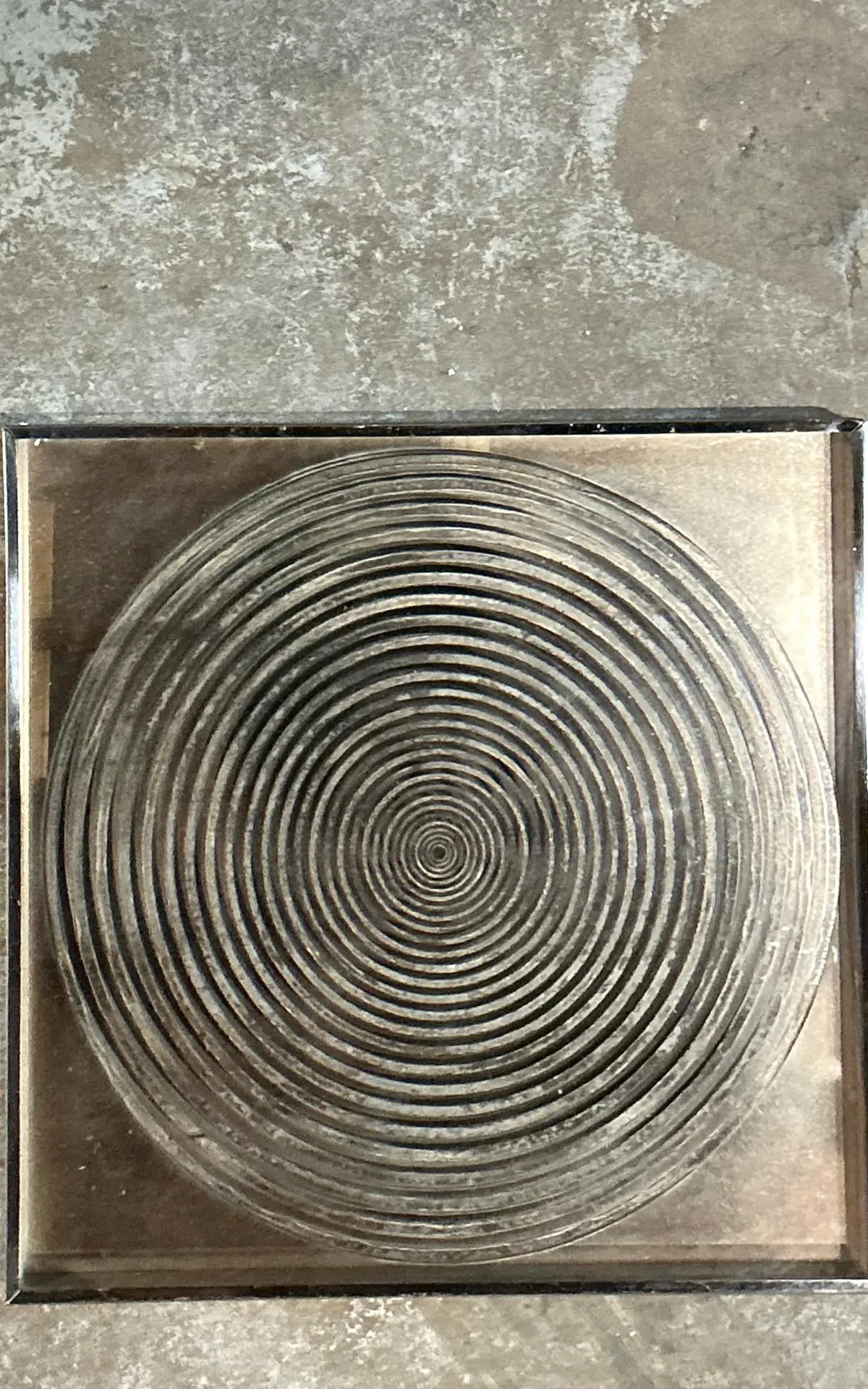 Vintage Geometric Metal and Mirror — additional photo 1