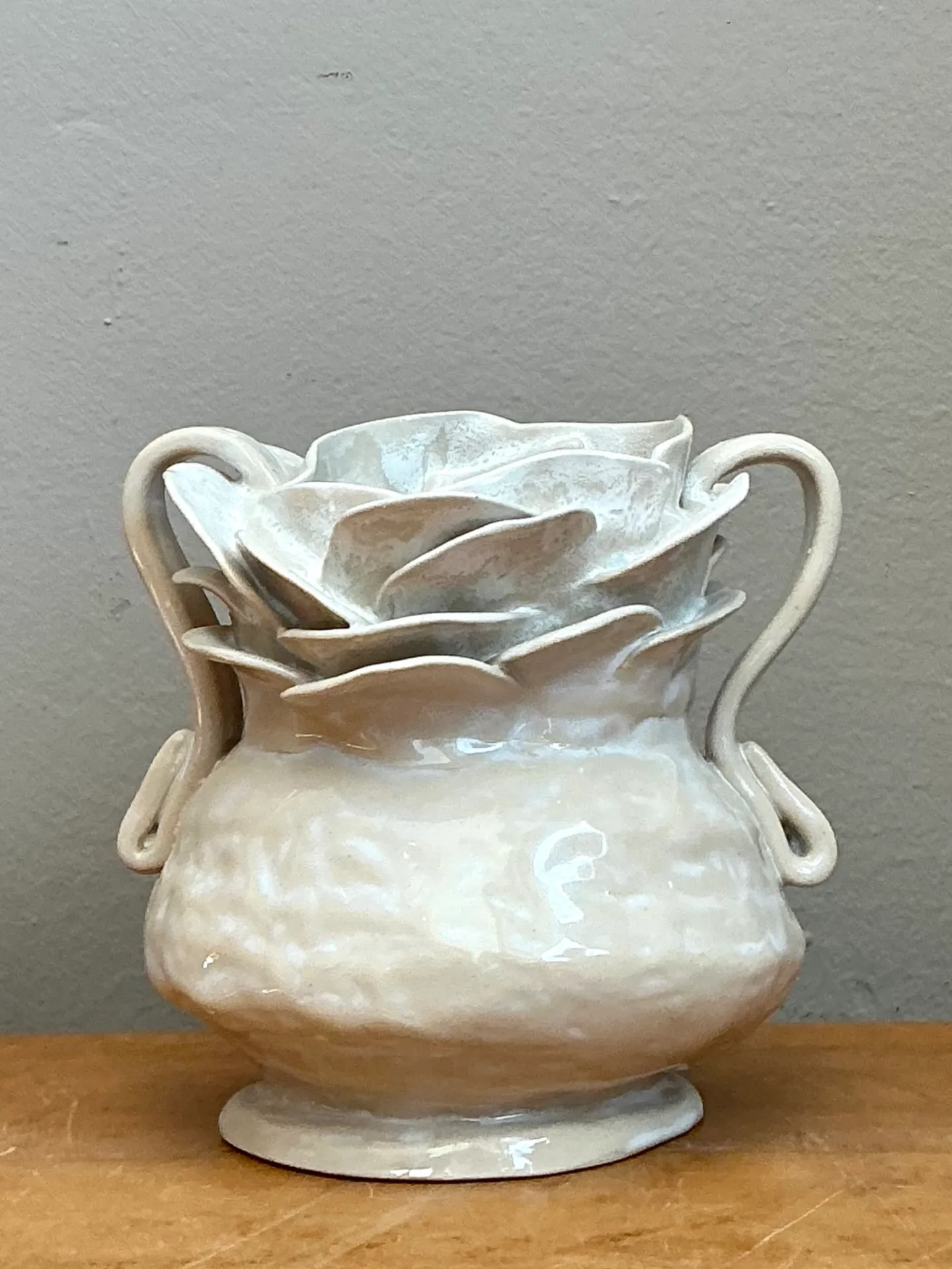 Vintage Handcrafted Ceramic Vase — additional photo 2