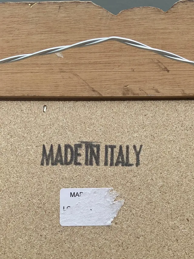 Vintage Italian Carved Wood Mirror — additional photo 4