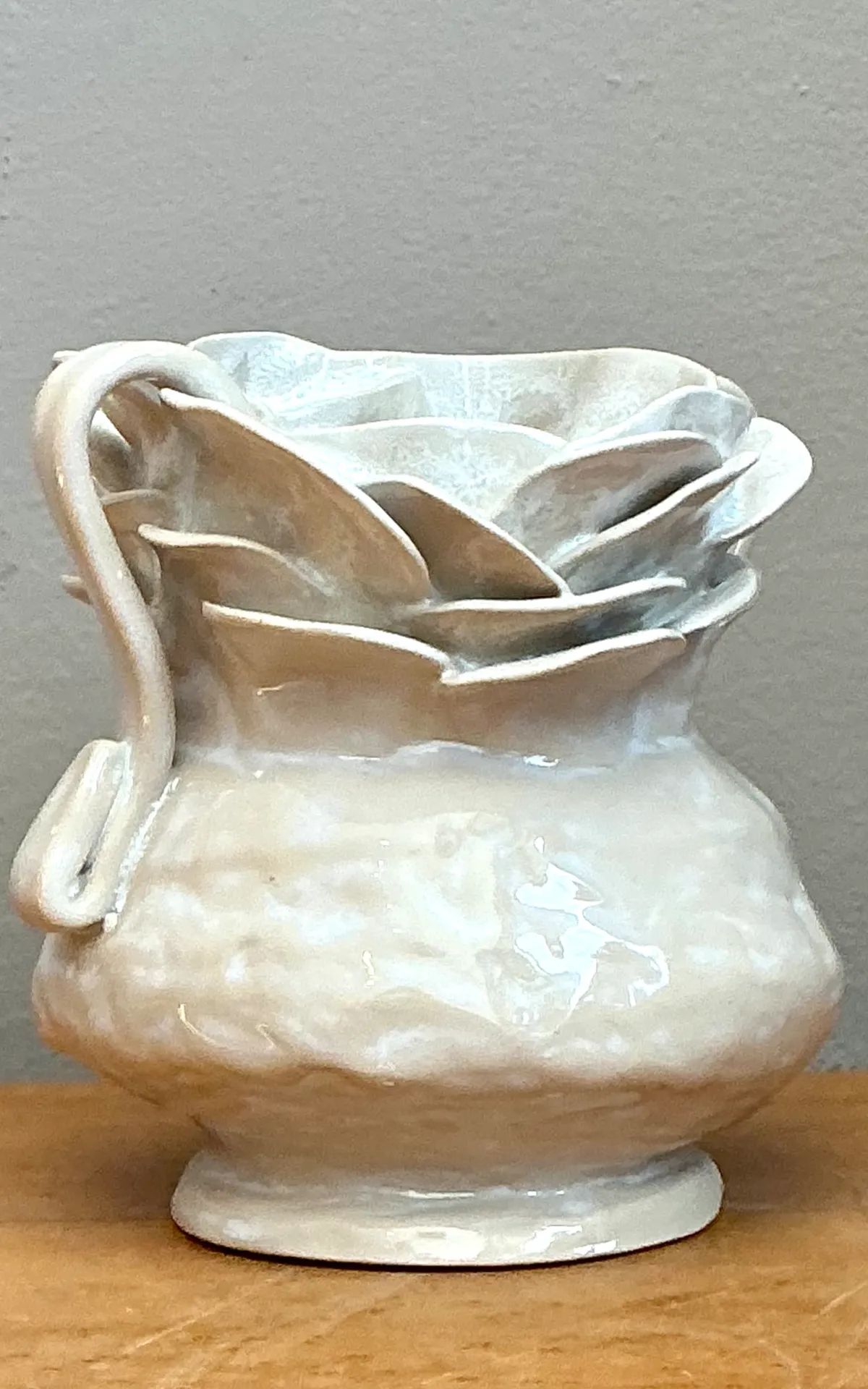 Vintage Handcrafted Ceramic Vase - Bottom view