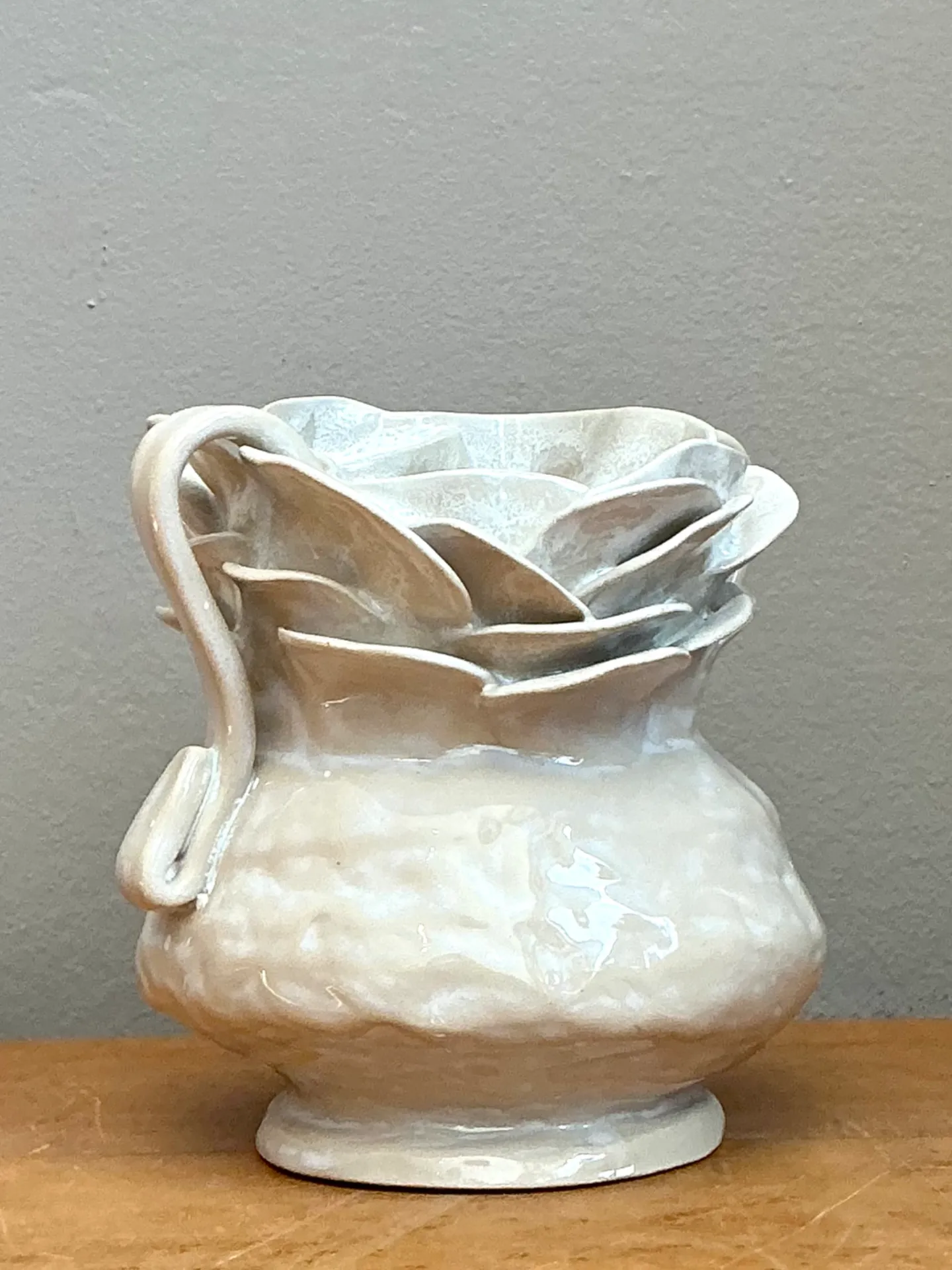 Vintage Handcrafted Ceramic Vase — additional photo 6
