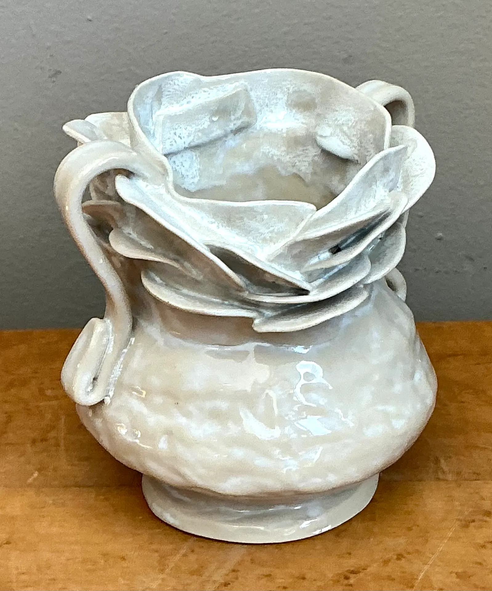 Vintage Handcrafted Ceramic Vase — additional photo 4